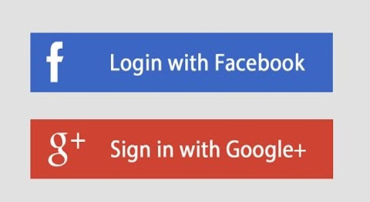Facebook and google login for your website